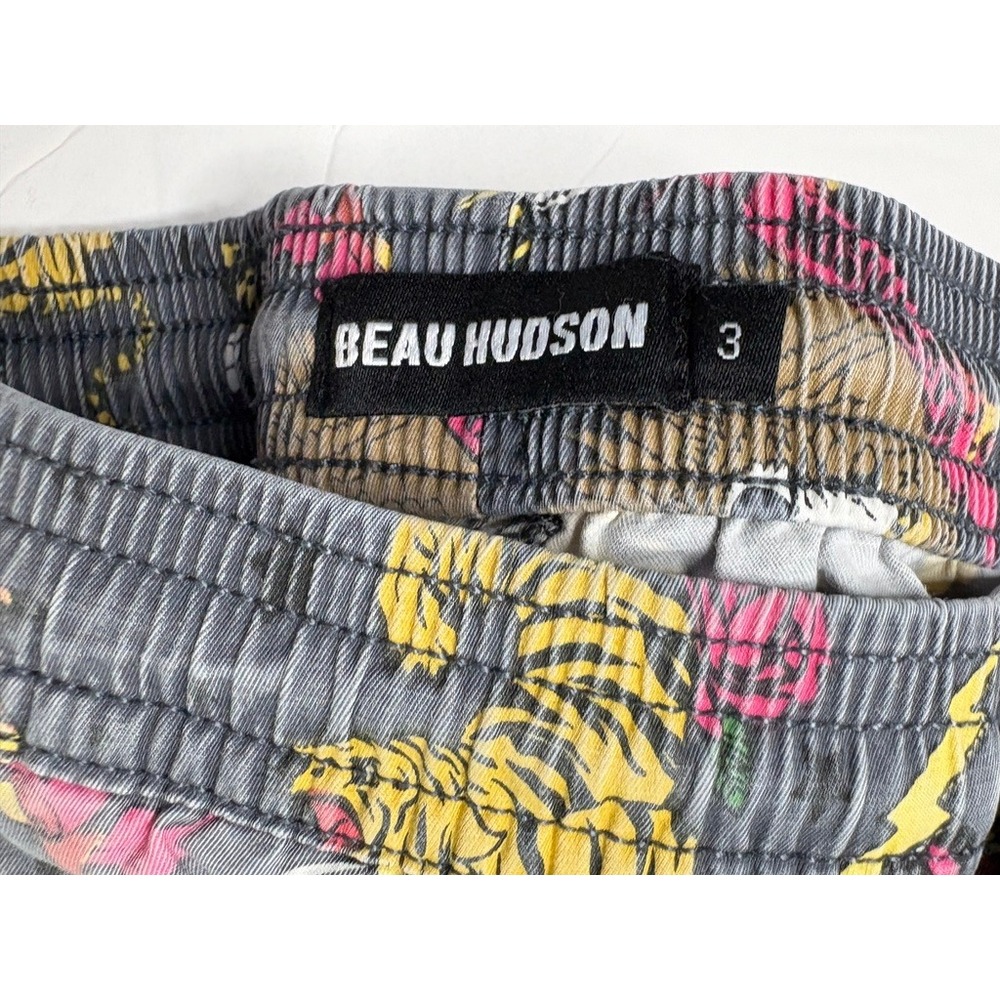 Beau Hudson Tiger Gray Swim Shorts Trunks Toddler 3 Tattoo Beach Poolcore - Picture 4 of 7